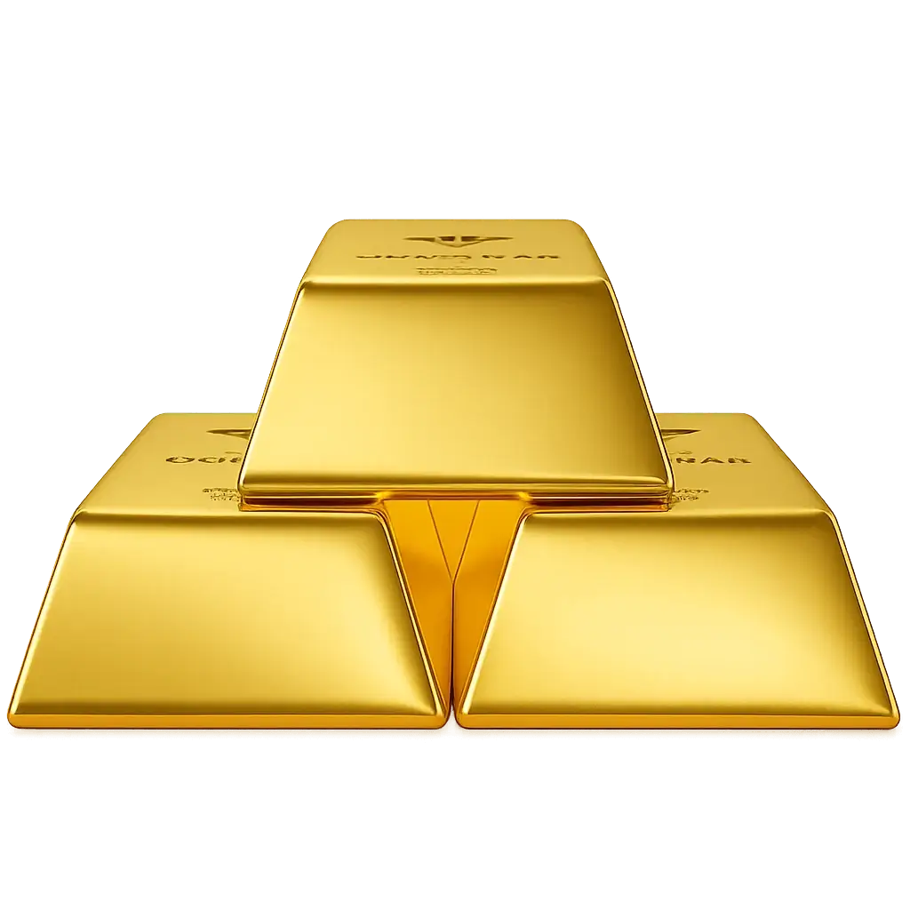 Decorative gold icon